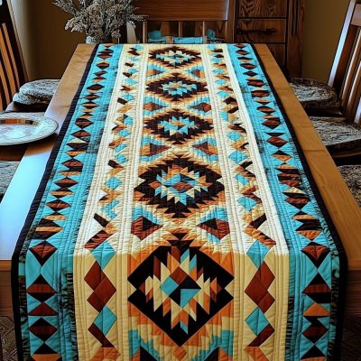 Sacred Weave Quilted Table Runner