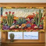 Saguaro Sunset Quilted Valance
