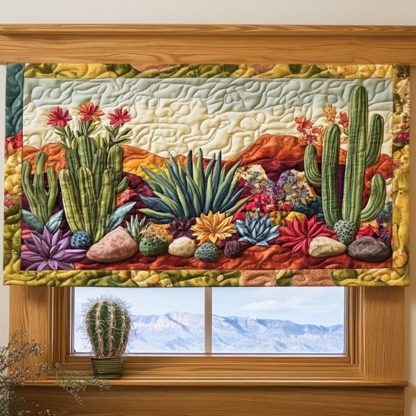 Saguaro Sunset Quilted Valance