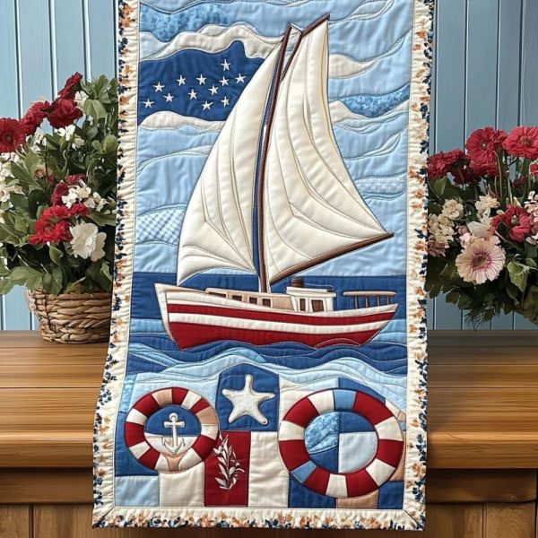 Sail Away Dreams Quilted Table Runner