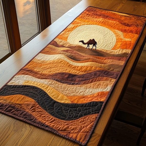 Sand Whisper Quilted Table Runner