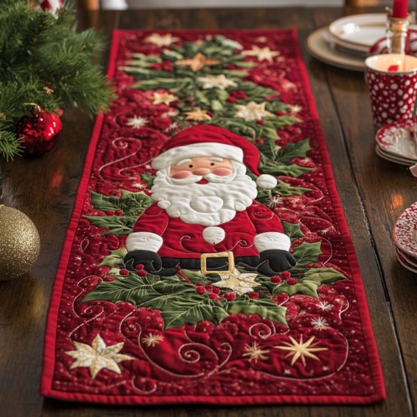 Santa Surprise Quilted Table Runner