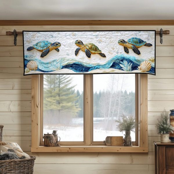 Seagrass Sanctuary Quilted Valance