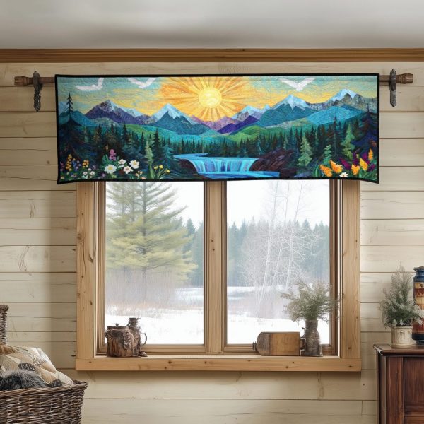 Serene Falls Quilted Valance