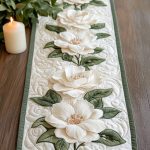 Serene Petals Quilted Table Runner
