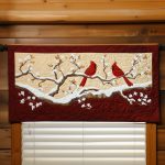 Serenity Cardinal Quilted Valance