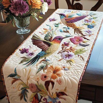 Serenity Flight Quilted Table Runner