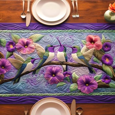 Serenity Flight Quilted Table Runner