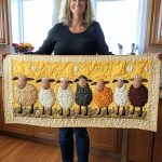 Sheep Parade Quilted Table Runner