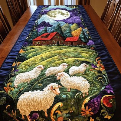 Sheepish Bliss Quilted Table Runner
