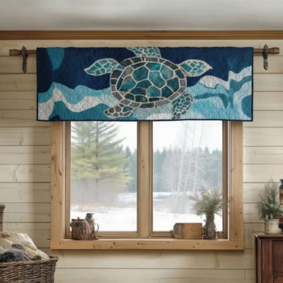 Shell By The Shore Quilted Valance