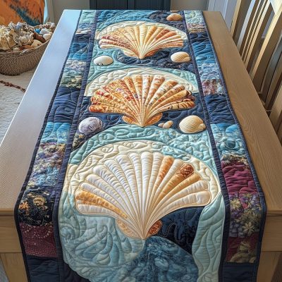 Shoreline Serenity Quilted Table Runner