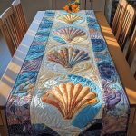 Shoreline Shells Quilted Table Runner