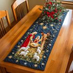 Silent Night Glory Quilted Table Runner