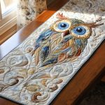 Silent Owl Quilted Table Runner