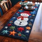 Snowman Delight Quilted Table Runner