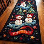 Snowy Smiles Quilted Table Runner