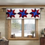 Snowy Stars Quilted Valance