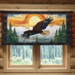 Soar Above Mountains Quilted Valance
