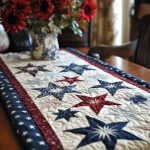 Soaring Stars Quilted Table Runner