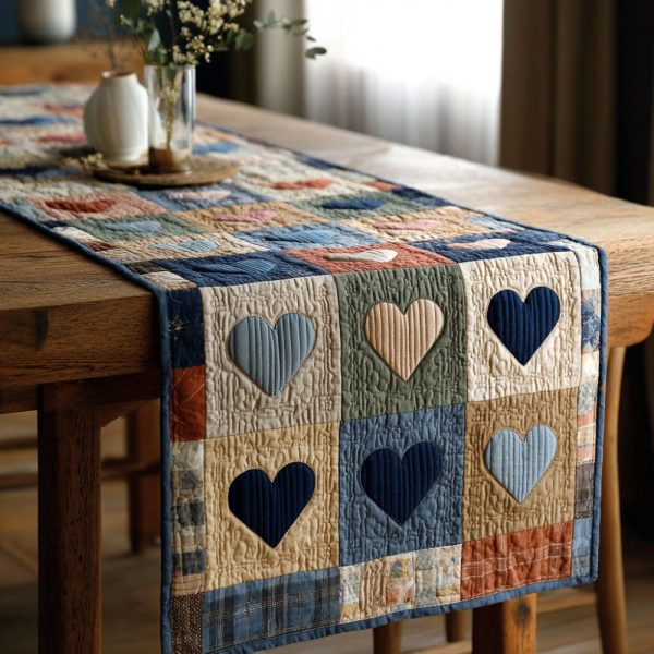 Valentine Quilted Table Runner