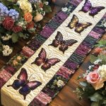 Soft Butterfly Breeze Quilted Table Runner
