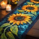 Solar Bloom Quilted Table Runner