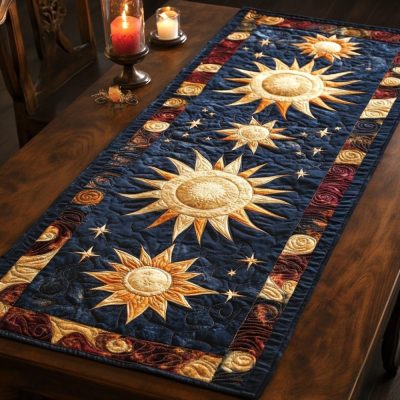Solar Glory Quilted Table Runner