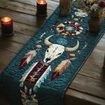 Spirit Geometry Quilted Table Runner