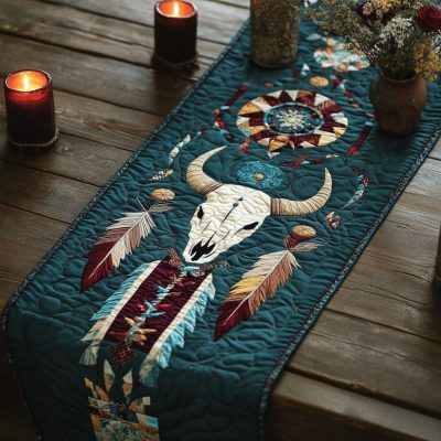 Spirit Geometry Quilted Table Runner