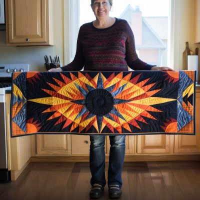 Spirit Of The Tribe Quilted Table Runner