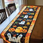 Spooky Season Halloween Quilted Table Runner