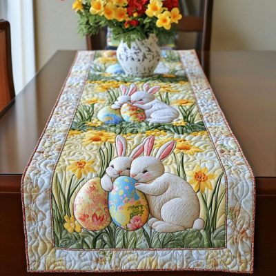 Spring Blessing Quilted Table Runner