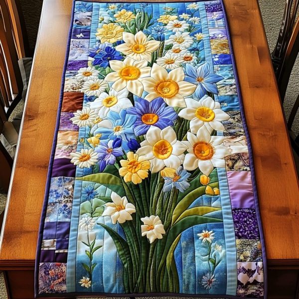 Spring Charm Quilted Table Runner