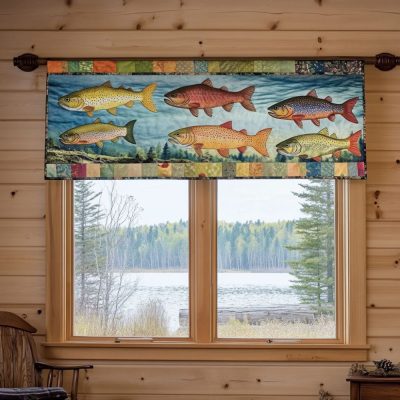 Spring Creek Catch Quilted Valance