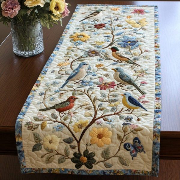 Spring Serenade Quilted Table Runner