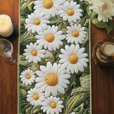 Spring Whisper Quilted Table Runner