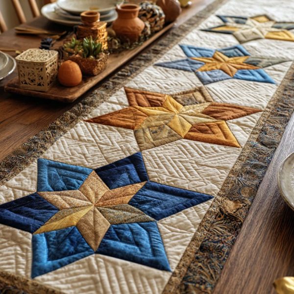 Star Covenant Quilted Table Runner