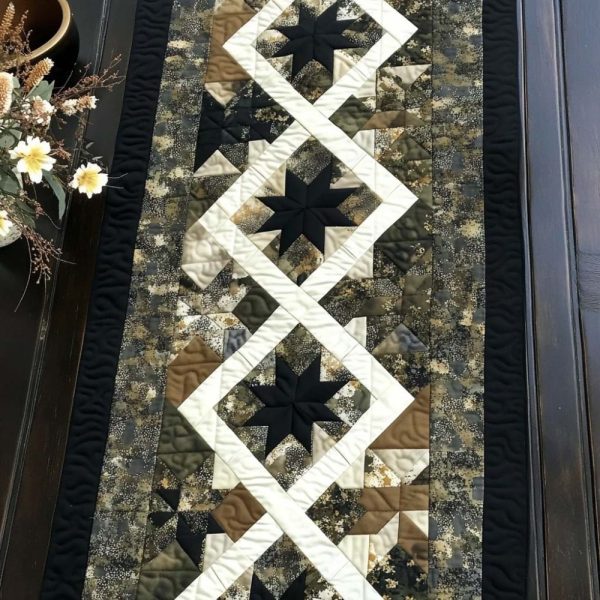 Star Honor Quilted Table Runner