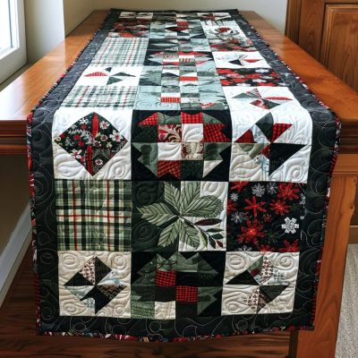 Star Sleigh Ride Quilted Table Runner
