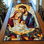 Star Of Bethlehem Quilted Table Runner