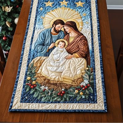 Star Of Wonder Quilted Table Runner