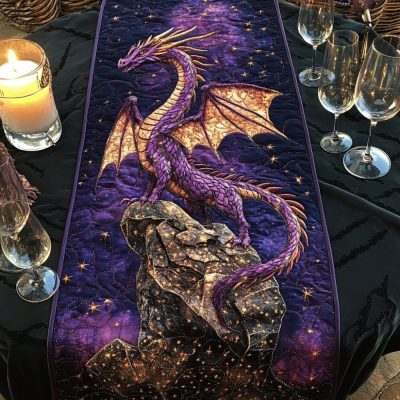 Starflare Flight Quilted Table Runner