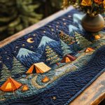 Starry Camp Night Quilted Table Runner