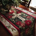 Starry Cross Quilted Table Runner