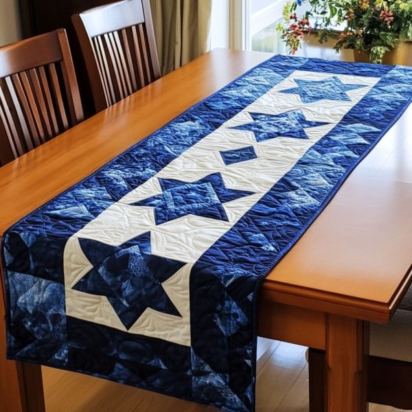 Starry Serenity Quilted Table Runner