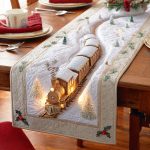 Holiday Train Quilted Table Runner