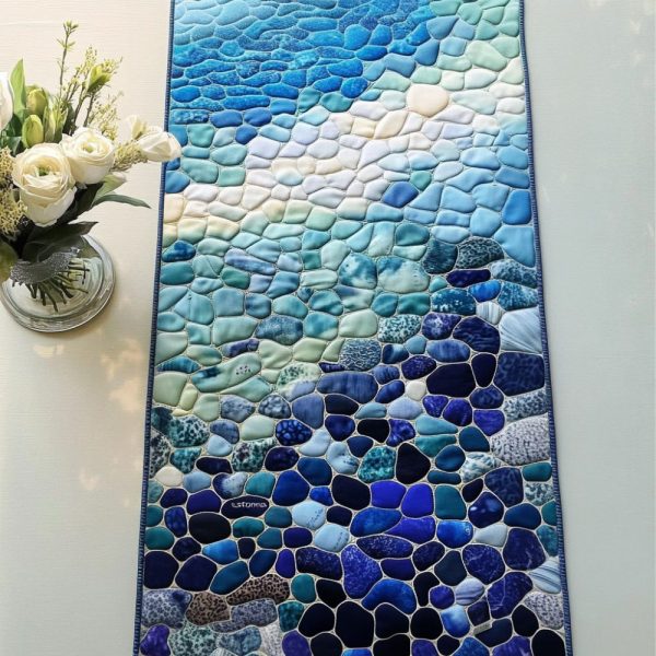 Stone Shore Quilted Table Runner
