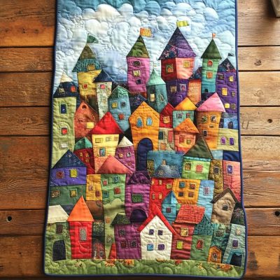 Street Life Quilted Table Runner