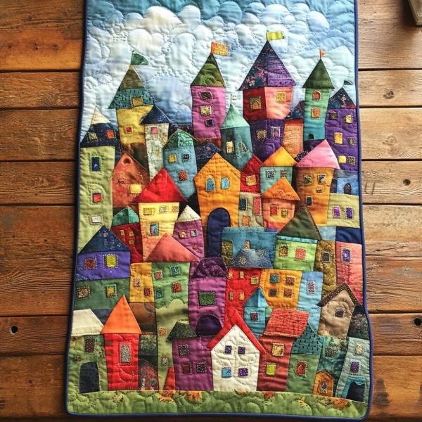 Street Life Quilted Table Runner